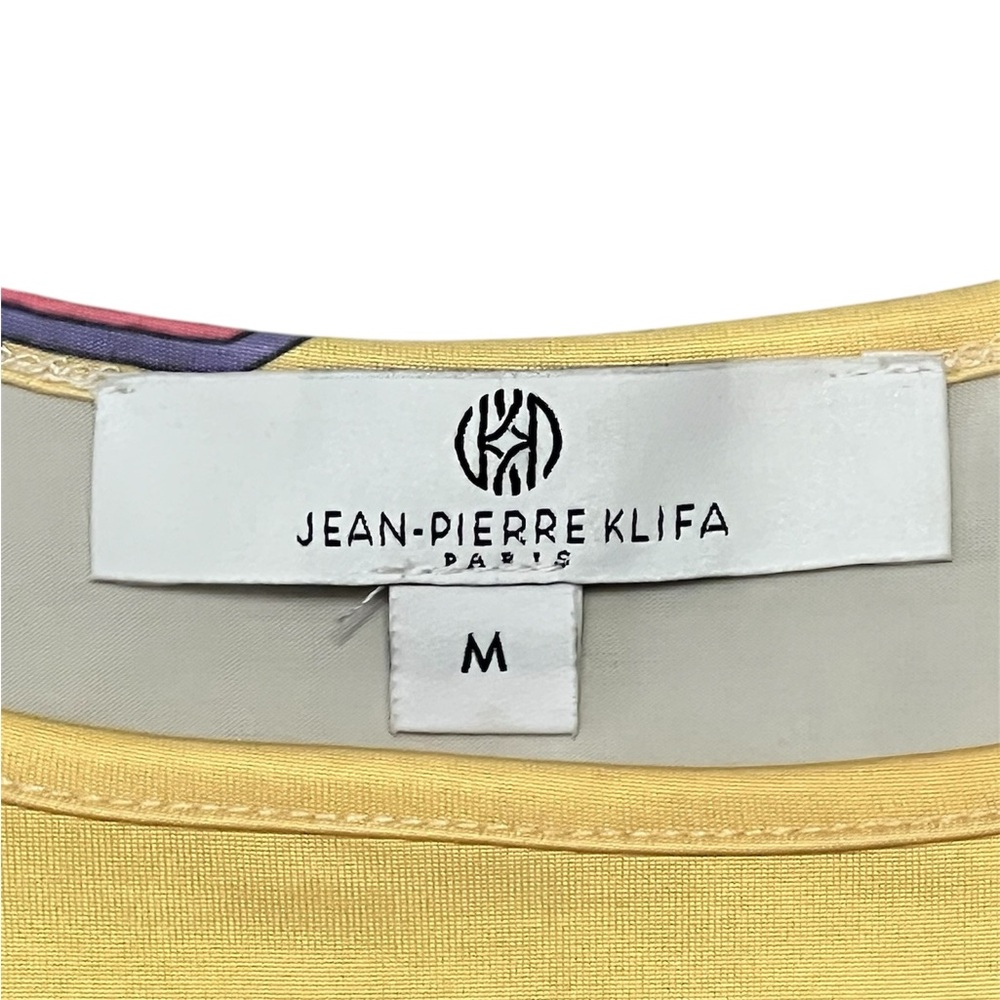 JEAN-PIERRE KLIFA PARIS colorful 3/4 sleeve DAPHNE dress grecian size MEDIUM - Picture 5 of 8